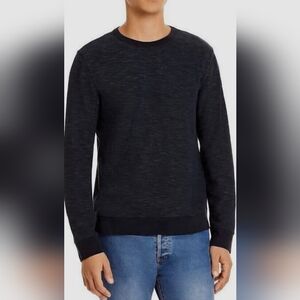 Rails SZ S Geoffrey Washed Black Crew Neck Sweatshirt Organic Cotton Lightweight